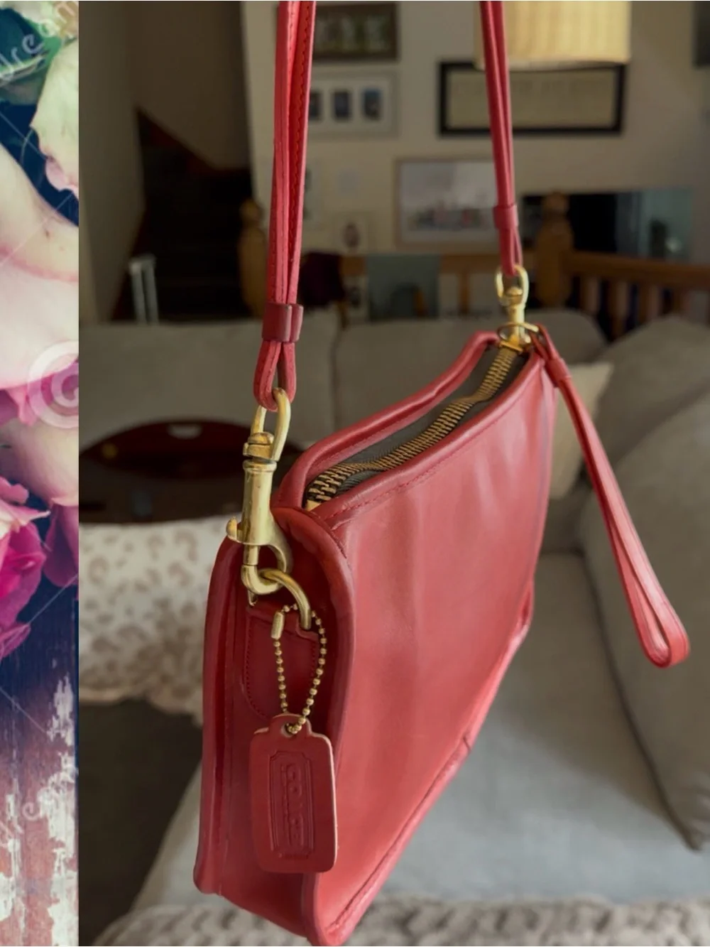 VINTAGE COACH NEW YORK CITY BASIC BAG in RED 9455 - Picture 8 of 16